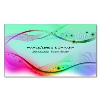 wavy lines business card designs