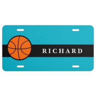 custom basketball license plates