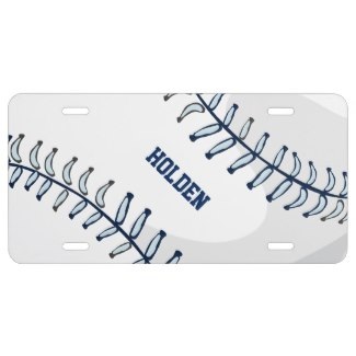 personalized baseball license plates