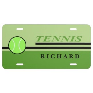 personalized tennis license plates