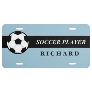 personalized soccer license plates
