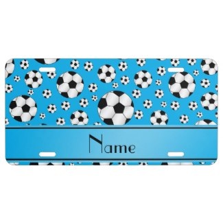blue soccer license plates