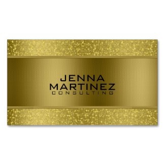 gold business card template