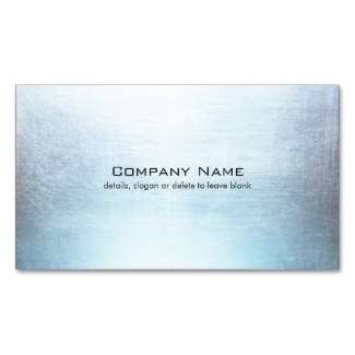 simple metallic business cards