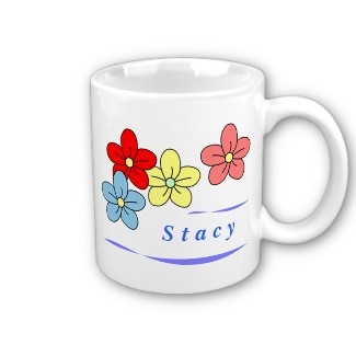 custom flower mugs