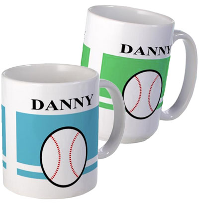 personalized baseball mugs