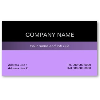 purple business cards