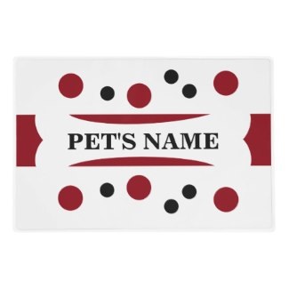 Personalized pet placemats