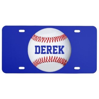 baseball license plates