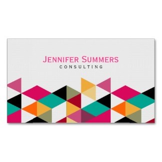 geometric business card designs