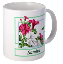 Personalized Flower Mugs